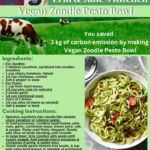 Vegan Zoodle Pesto Bowl