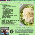 Vegan Zucchini Noodles with Creamy Alfredo Sauce