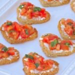Heart-Shaped Vegan Bruschetta